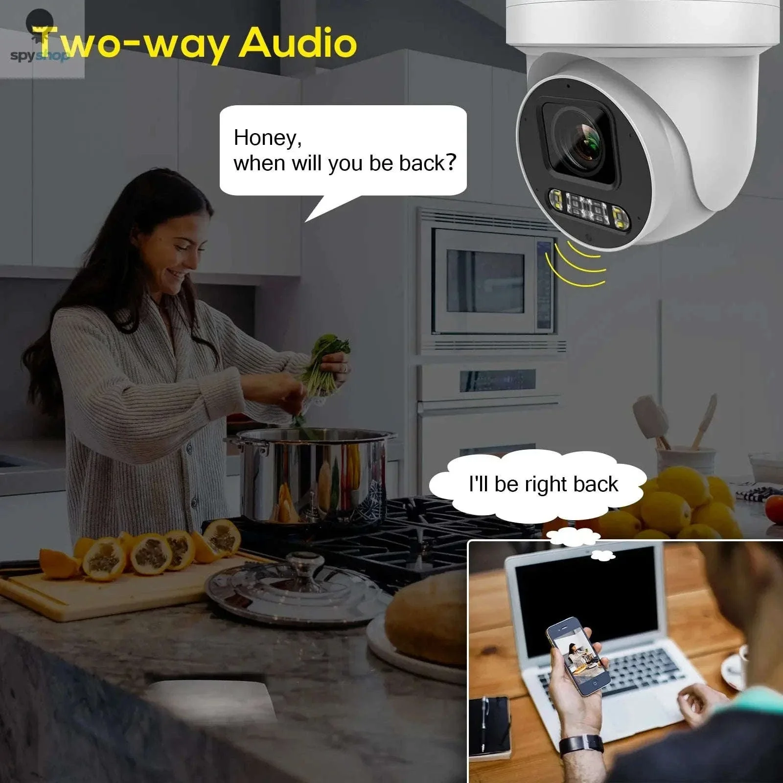 8MP PTZ Outdoor Security Camera with 5X Zoom and Dual Light - Image 5
