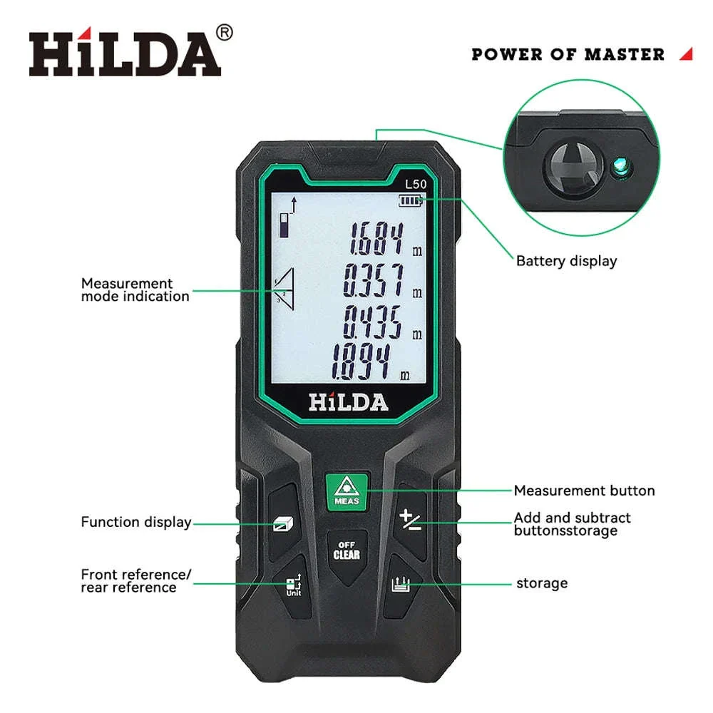 Laser Rangefinder 50/100/120M for Fast, Accurate Measurements - Image 17