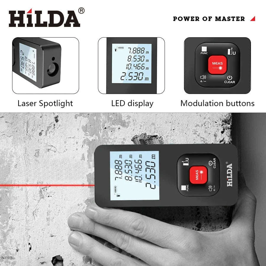 HILDA Laser Rangefinder 50M / 100M / 120M Distance Meter - Image 17