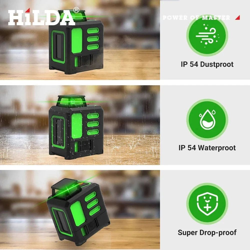 HILDA Green Light Laser Level for Fast, Accurate Layouts - Image 3
