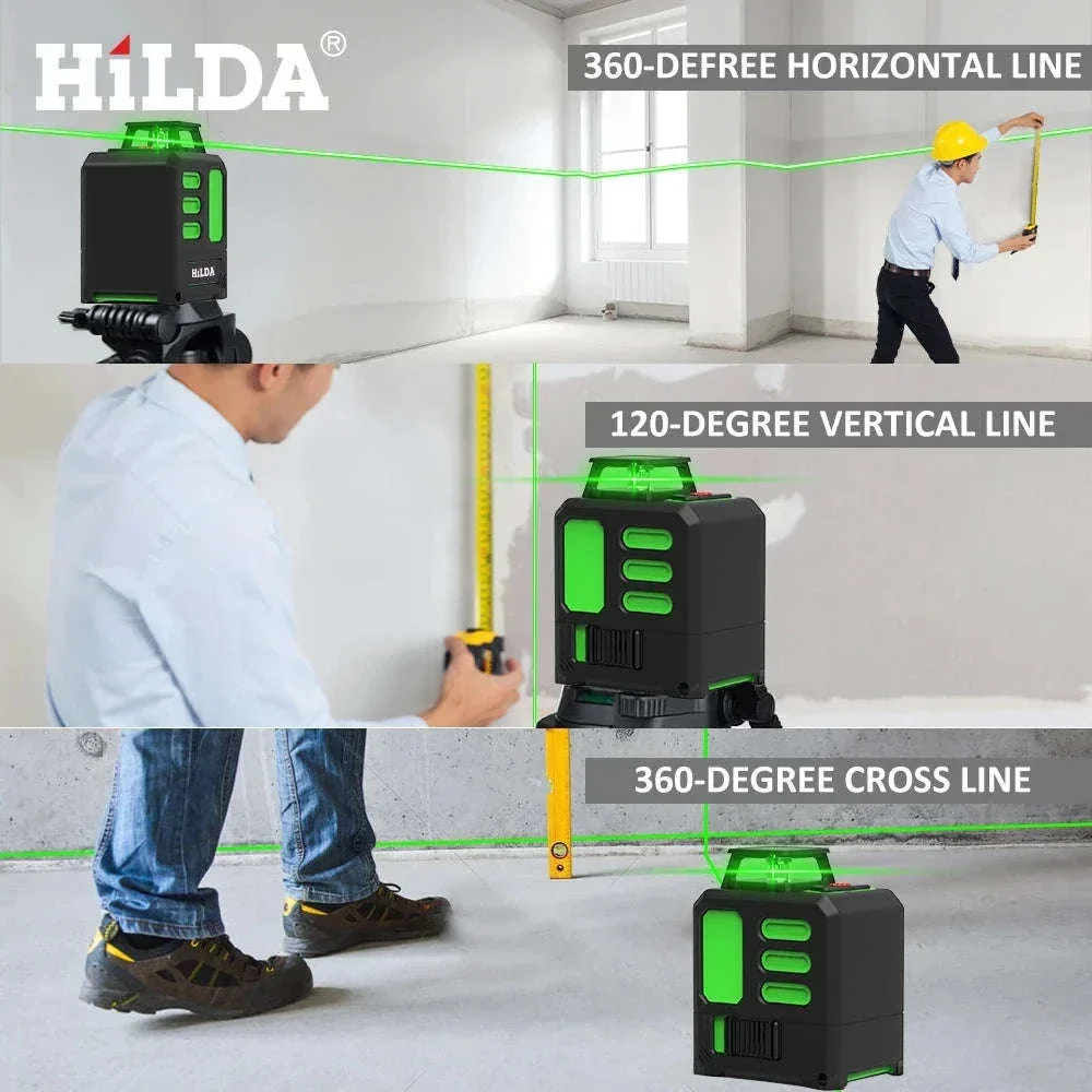 HILDA Green Light Laser Level for Fast, Accurate Layouts - Image 4
