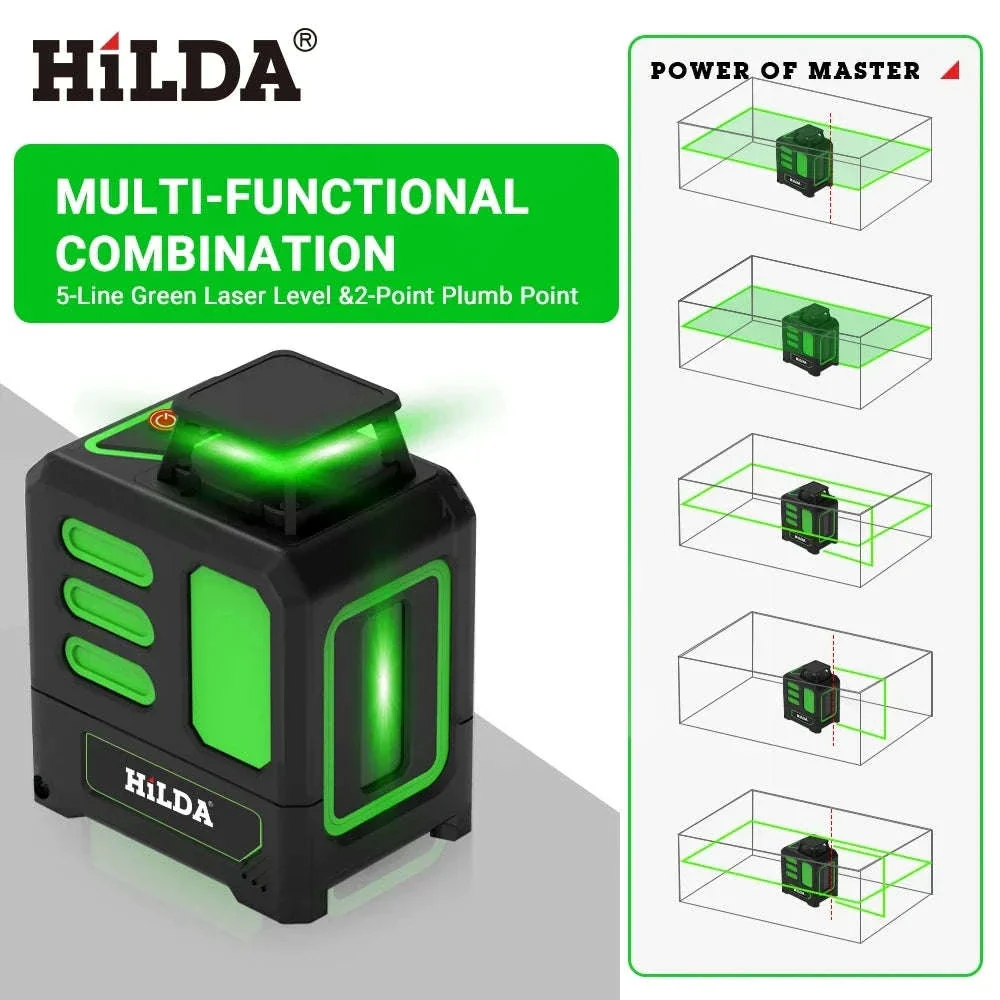 HILDA Green Light Laser Level for Fast, Accurate Layouts - Image 6