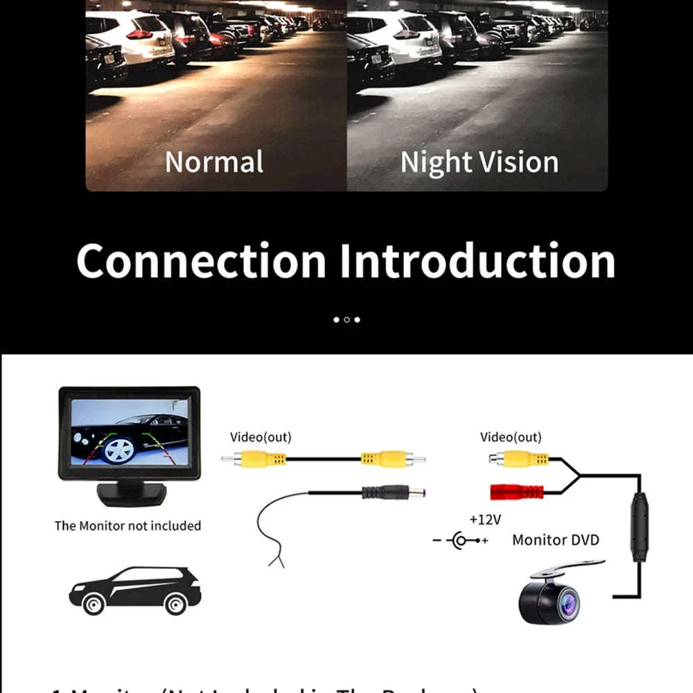 Car Rear View Camera with 8-LED Night Vision - Image 12