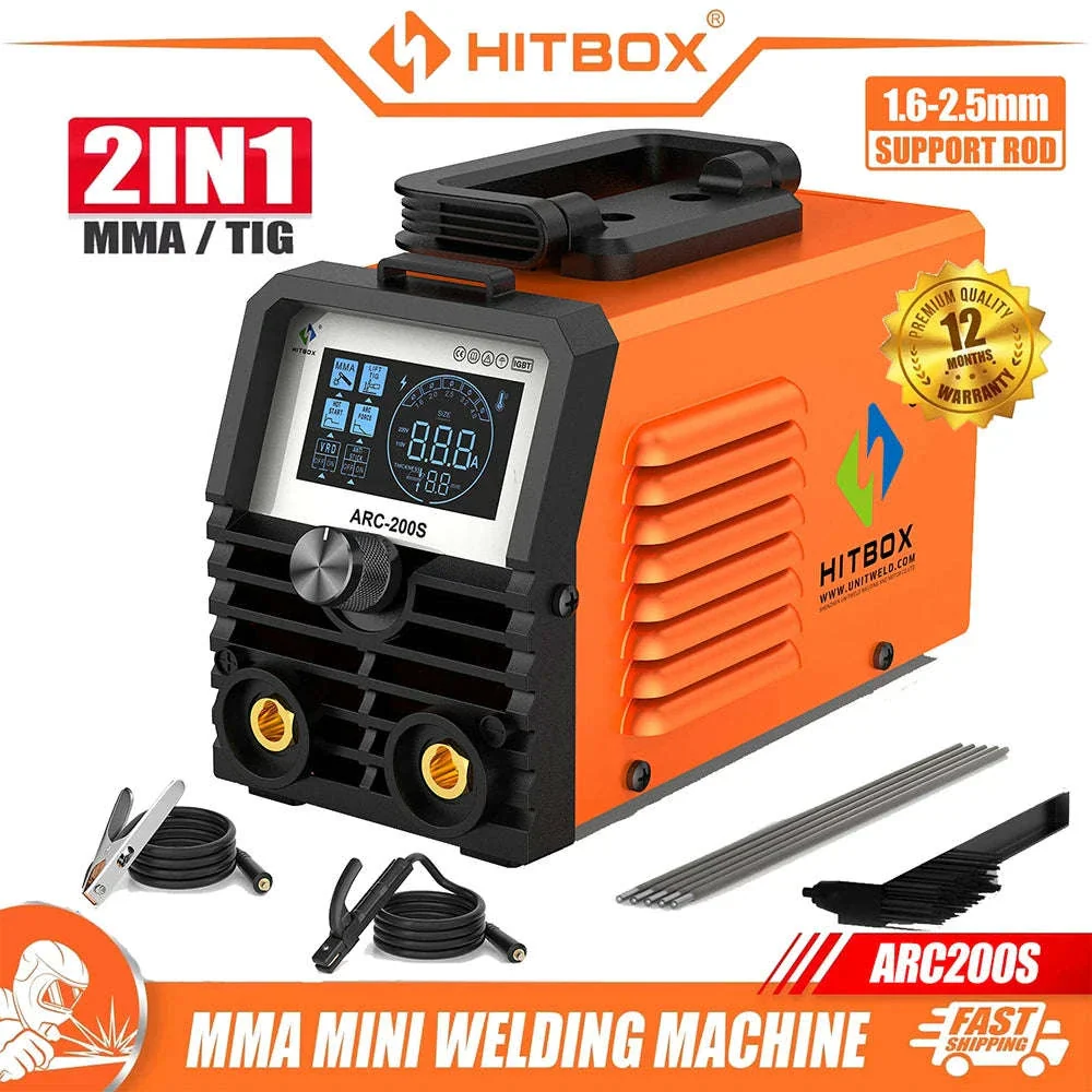 ARC200S 2-in-1 ARC MMA Lift TIG Mini Inverter Welder