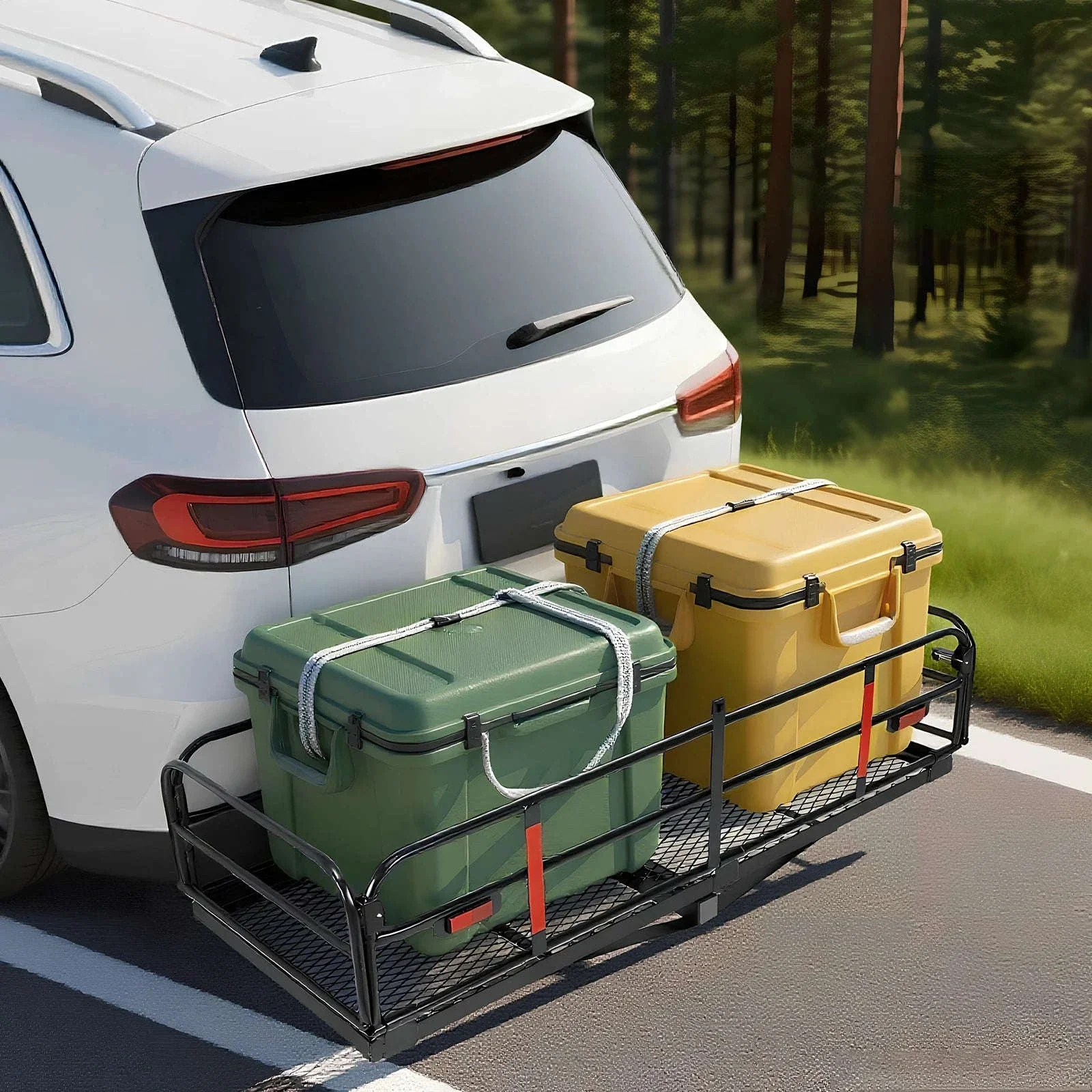 Hitch Cargo Carrier 500 LBS with Hitch Stabilizer for 2-Inch Receiver - Image 13