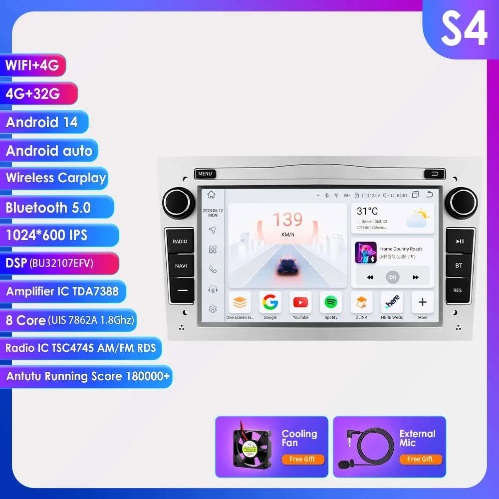 7-Inch Android Car Radio with CarPlay for Opel - Image 61