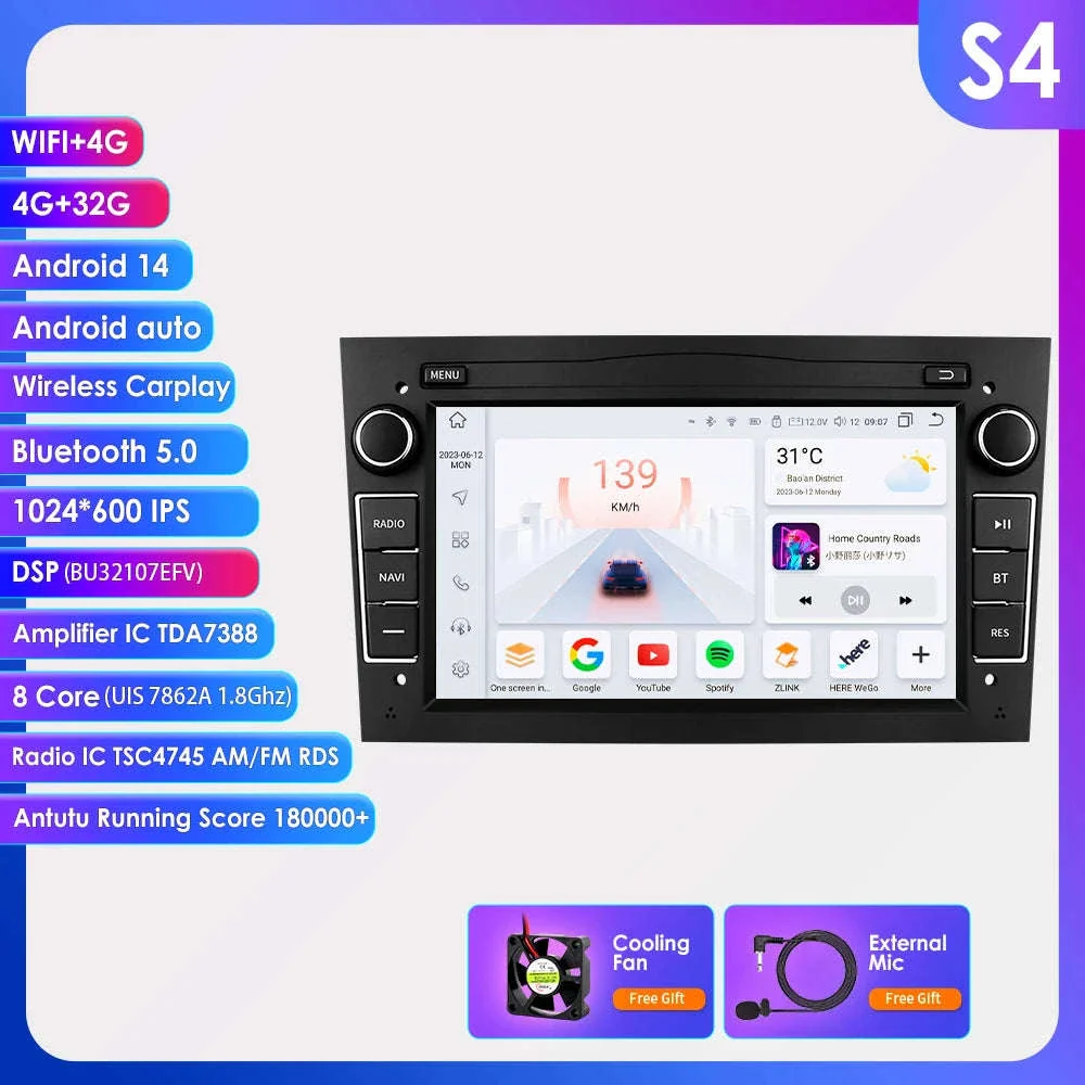 7-Inch Android Car Radio with CarPlay for Opel - Image 64