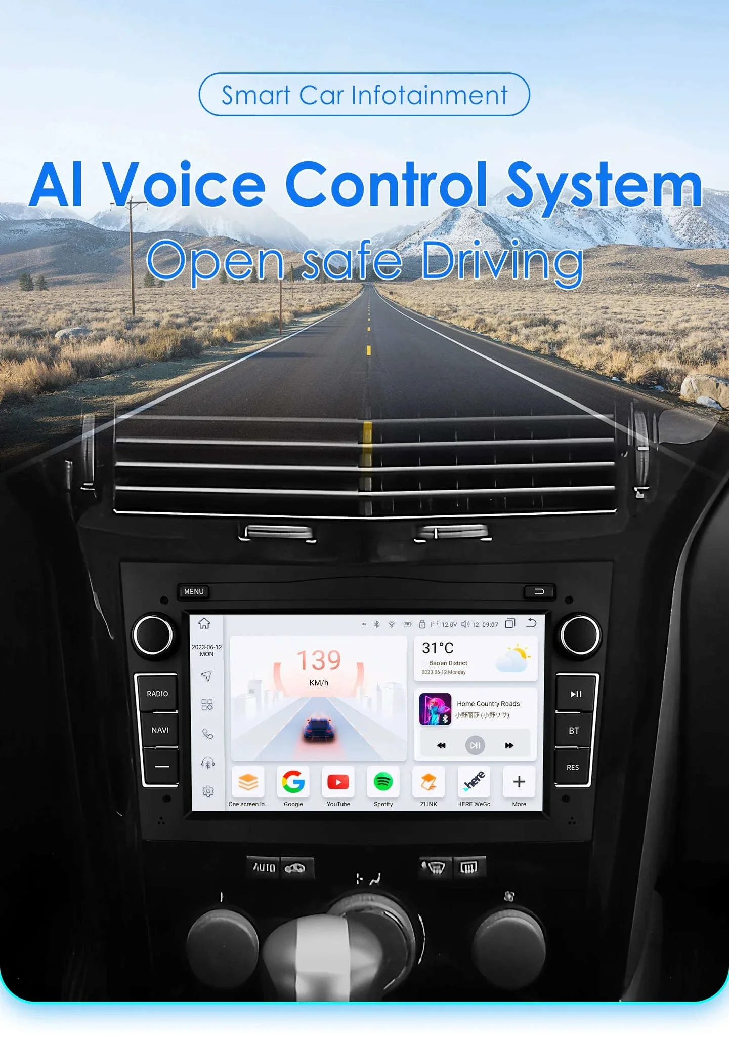 7-Inch Android Car Radio with CarPlay for Opel - Image 9
