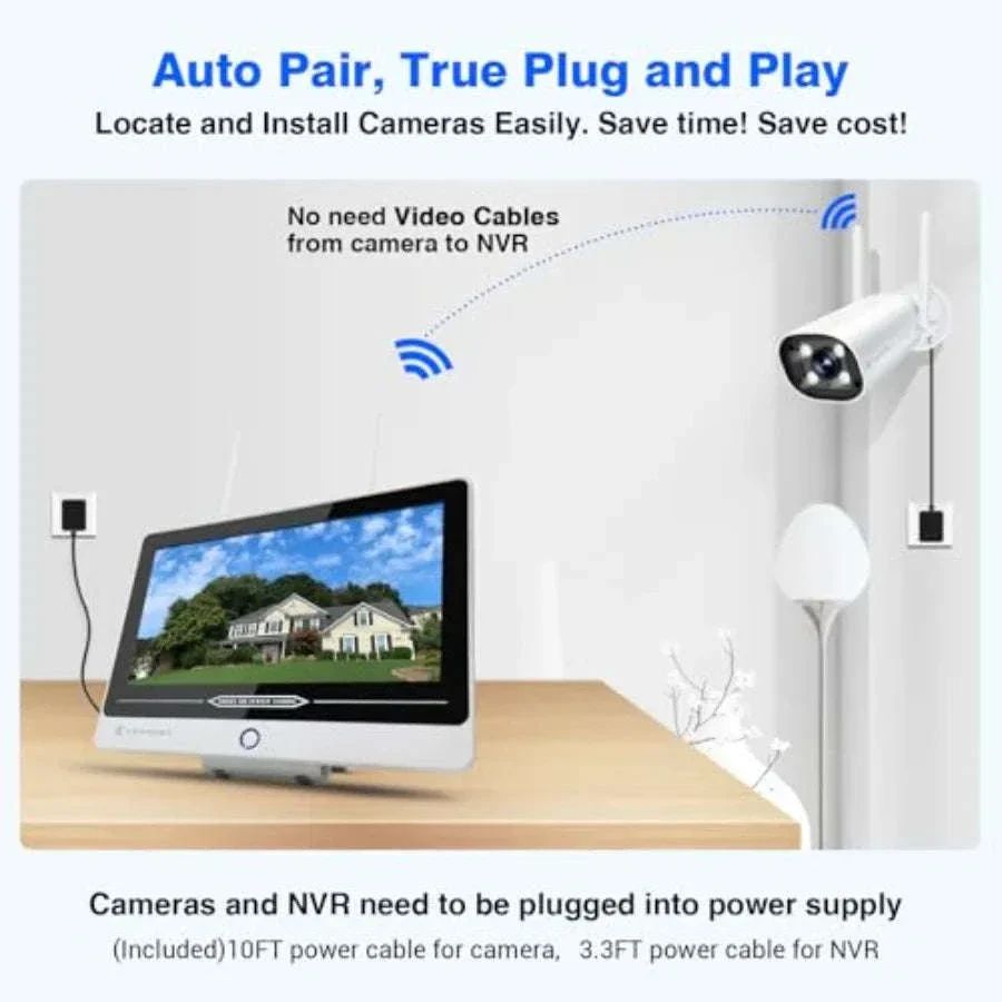5MP Wireless Security Camera System with Human Detection - Image 2