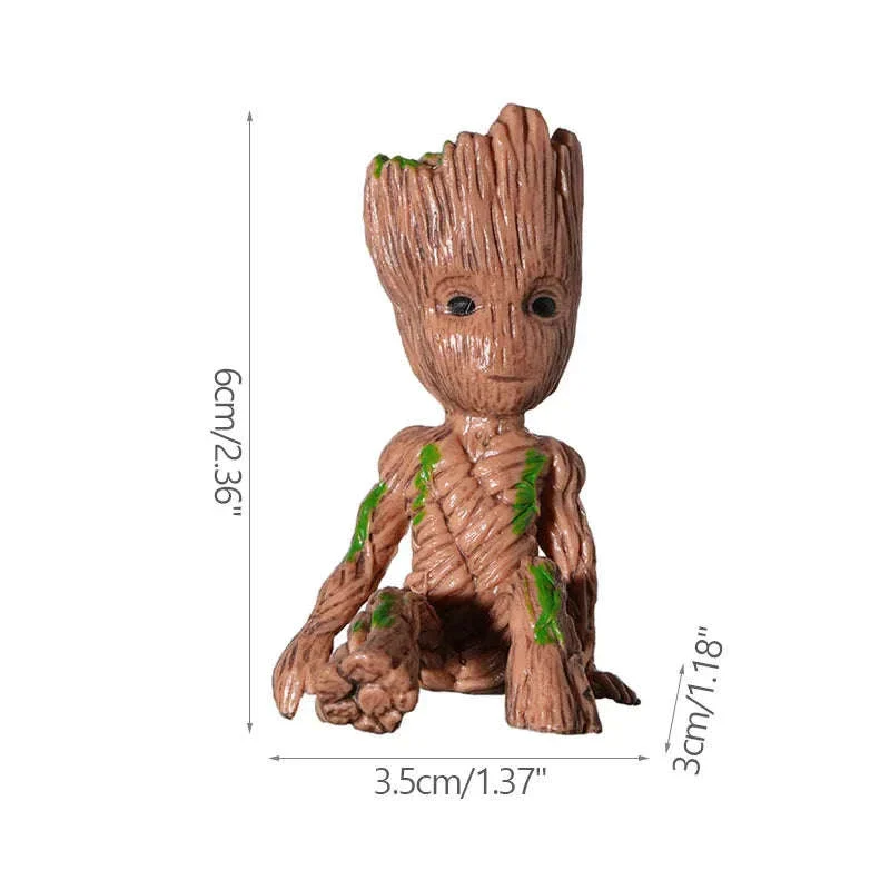 Miniature Groot Figurine Decor Model with Tiny Planter Top - Image 38