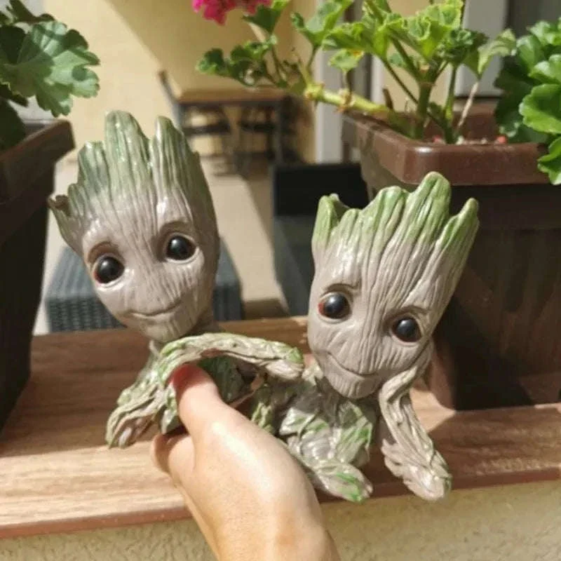 Miniature Groot Figurine Decor Model with Tiny Planter Top - Image 5