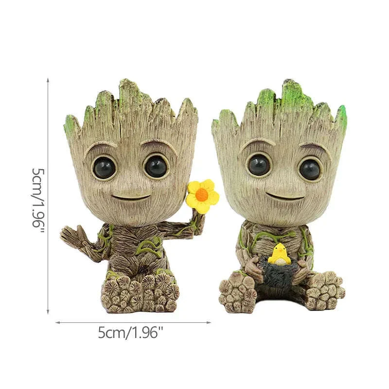 Miniature Groot Figurine Decor Model with Tiny Planter Top - Image 51