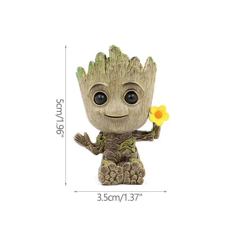Miniature Groot Figurine Decor Model with Tiny Planter Top - Image 52