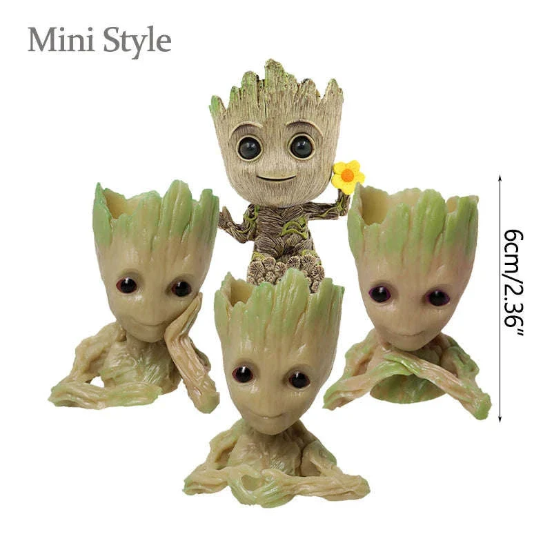Miniature Groot Figurine Decor Model with Tiny Planter Top - Image 55