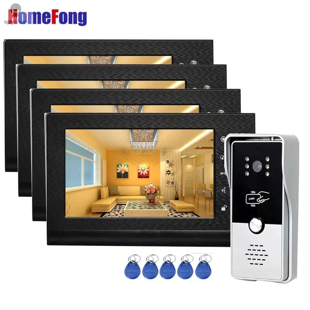 Homefong RFID Video Doorbell with 7-Inch Monitor