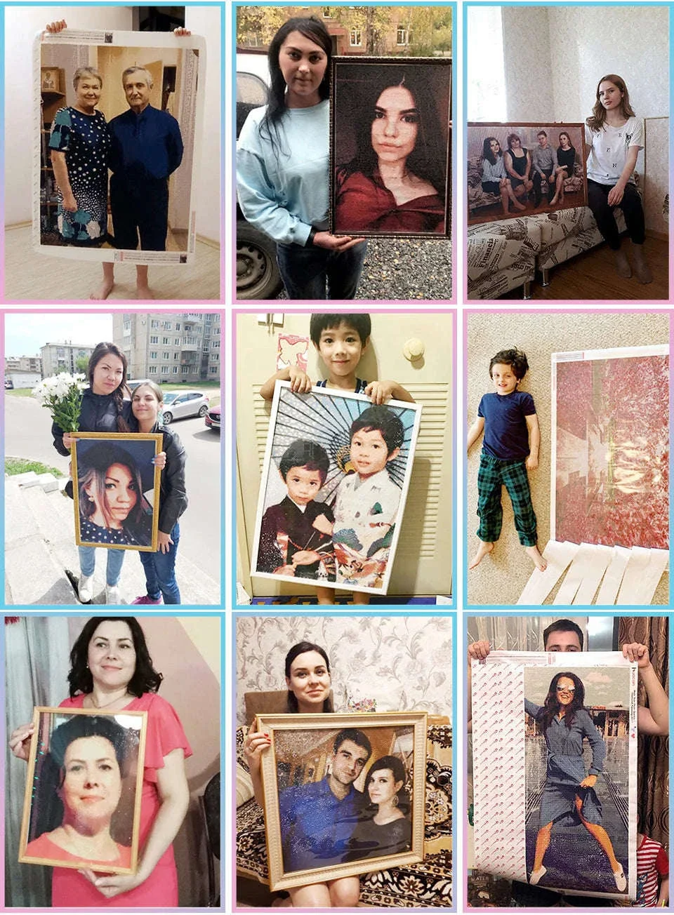 Custom Photo Diamond Mosaic Kit for Personalized Wall Art - Image 9