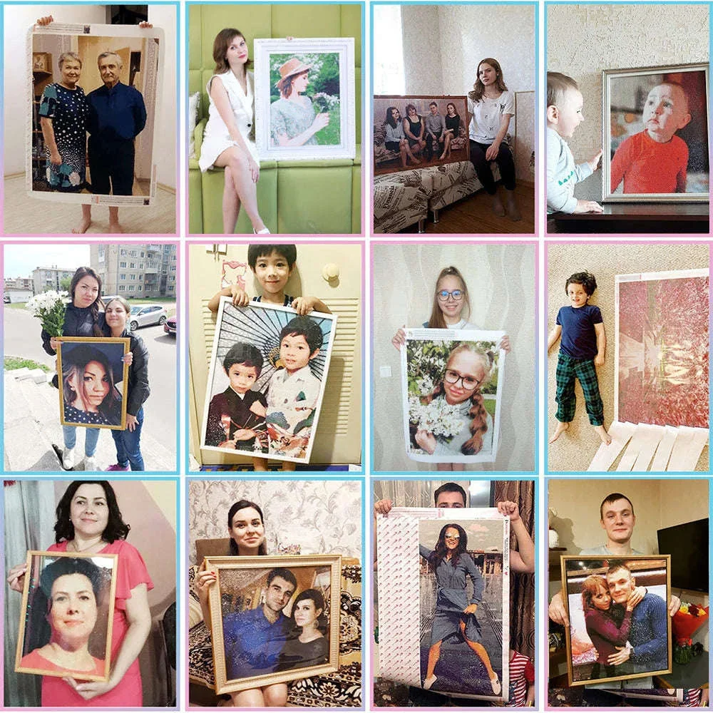 Custom Photo Diamond Painting Kit for Personalized Wall Art - Image 4