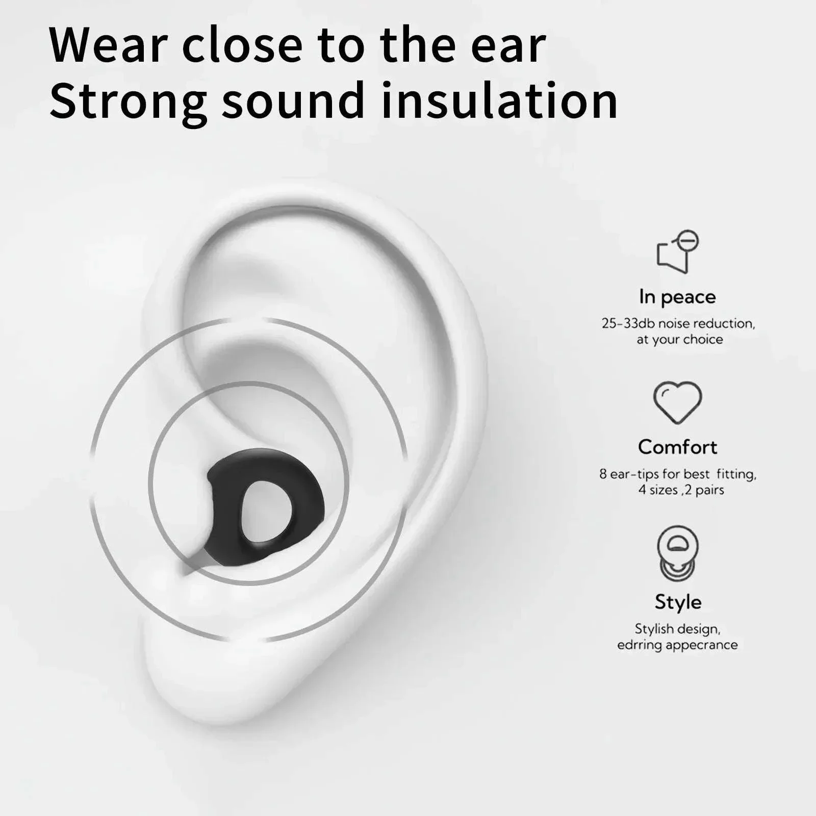 Quiet Reusable Ear Plugs for Noise Reduction and Comfort - Image 6