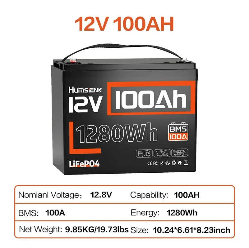 Humsienk 12V LiFePO4 Battery for Solar, RV, Marine Use - Image 41