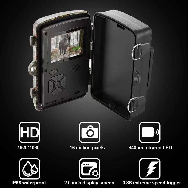 16MP 1080P Trail Camera with 940nm Night Vision and 32G Storage - Image 5