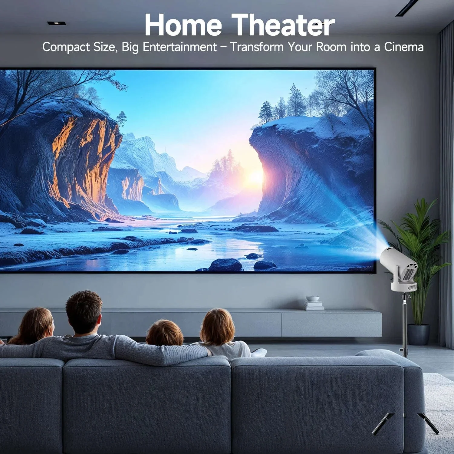 HY300 Pro Mini Projector 720P Android WiFi 6 BT5.4 Home Theater - Image 19