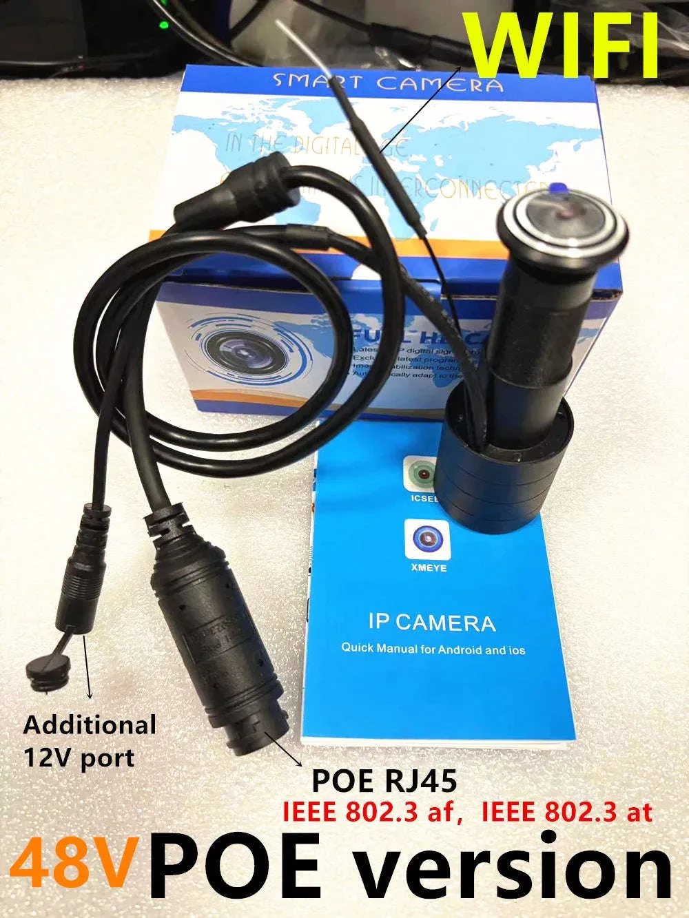 Door Peephole Security Camera 3MP 155° View, App Control - Image 11
