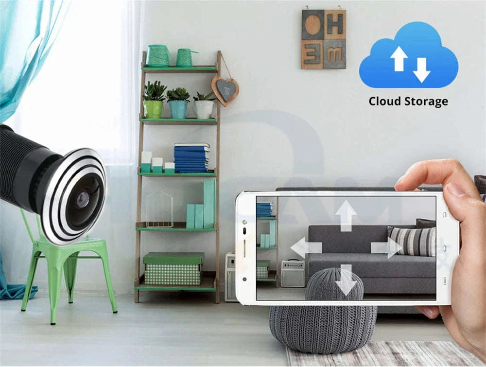 Door Peephole Security Camera 3MP 155° View, App Control - Image 16