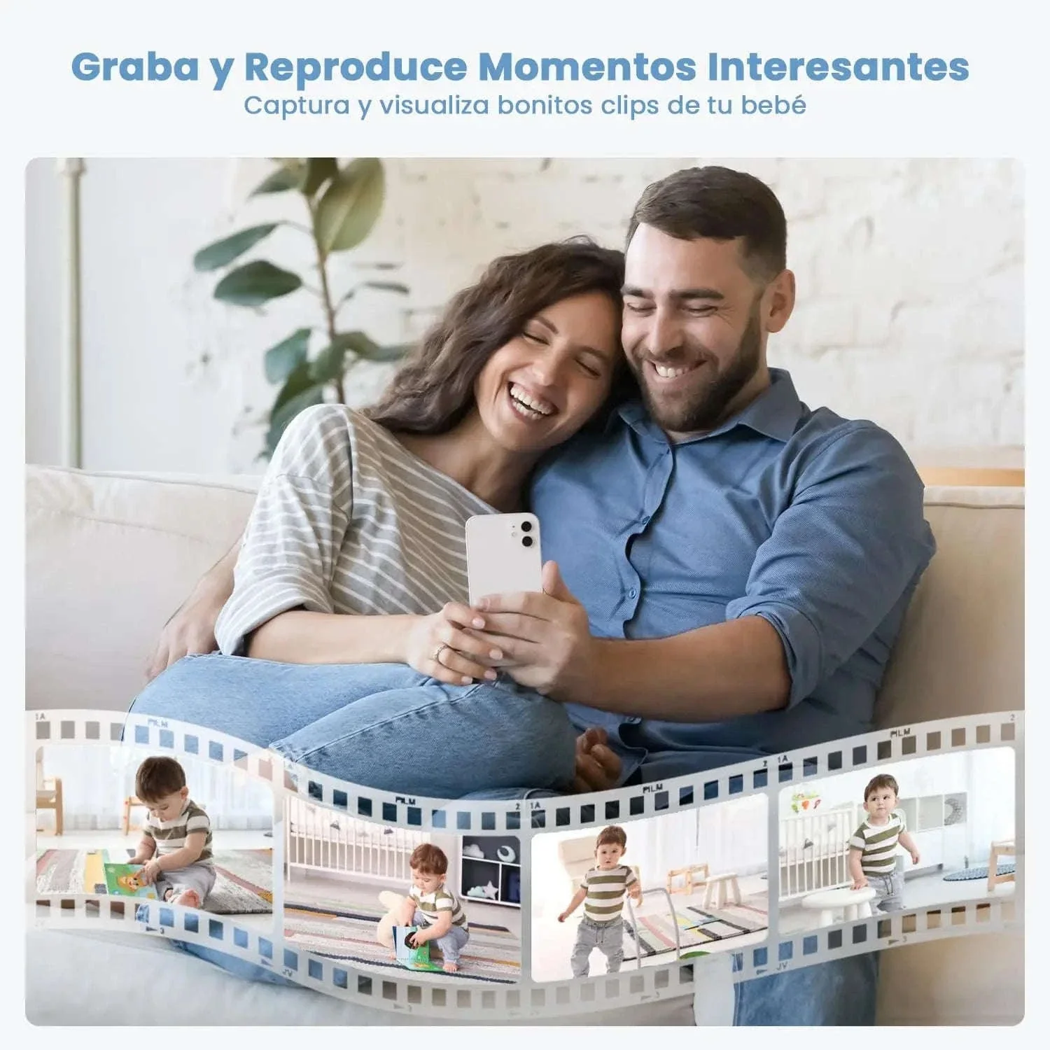ieGeek 5" 2K Baby Monitor with 360° PTZ and Motion Alerts - Image 2