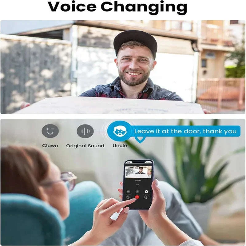 ieGeek Wireless Video Doorbell Camera with Chime, 2K HD - Image 3