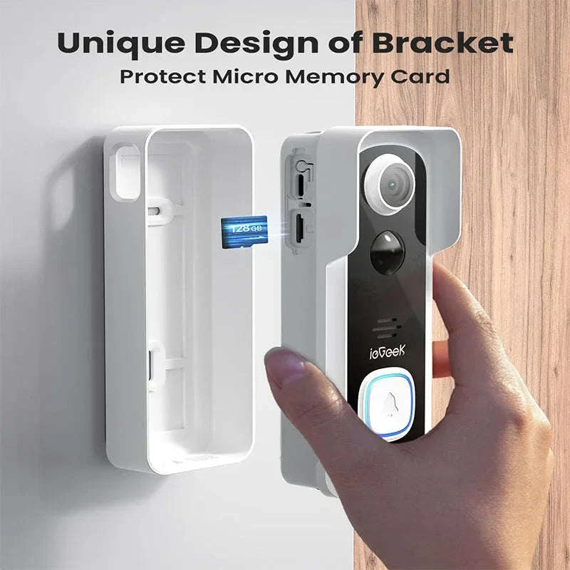 ieGeek Wireless Video Doorbell Camera with Chime, 2K HD - Image 5