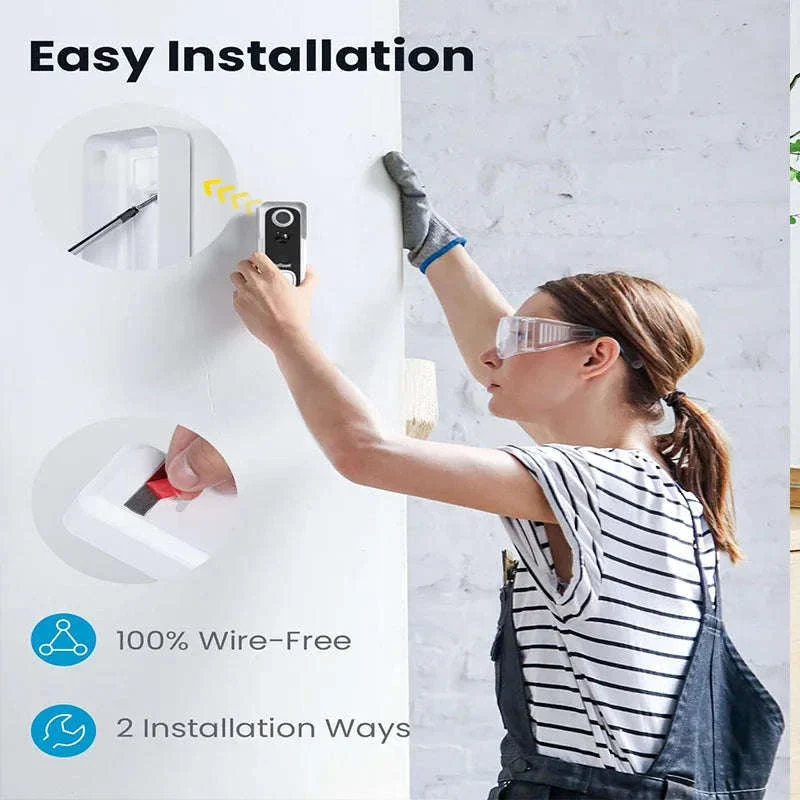 ieGeek Wireless Video Doorbell Camera with Chime, 2K HD - Image 6