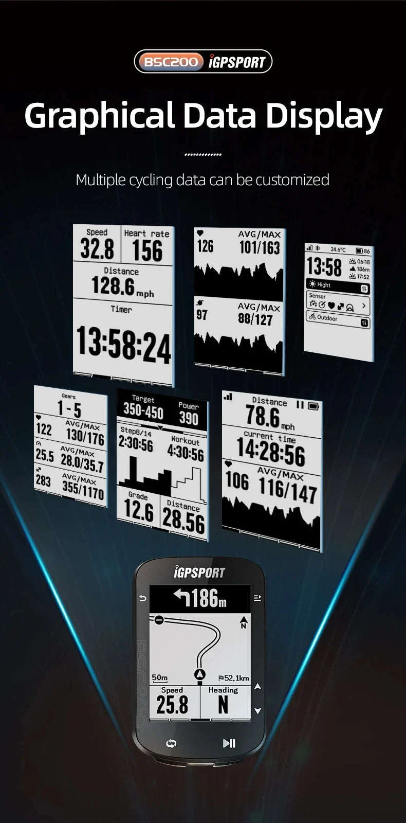 IGPSPORT BSC200 GPS Bicycle Computer for Ride Tracking - Image 14