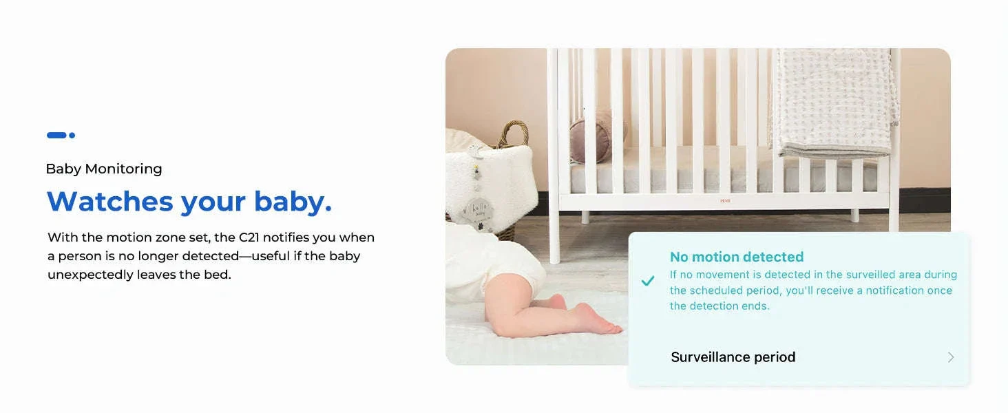 IMILAB C21 2.5K WiFi Indoor Baby Monitor with 360° Tracking - Image 13