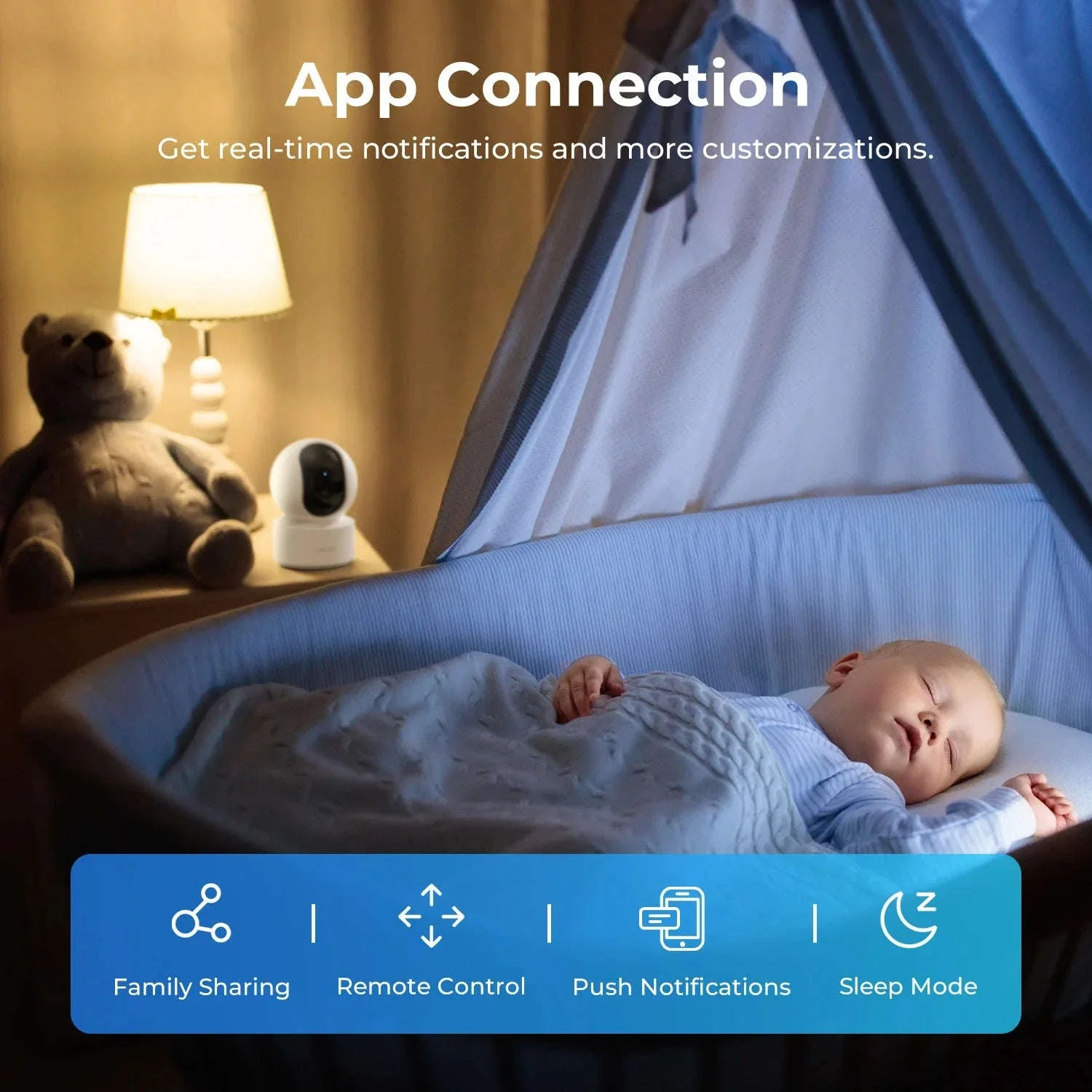 IMILAB C21 2.5K WiFi Indoor Baby Monitor with 360° Tracking - Image 6