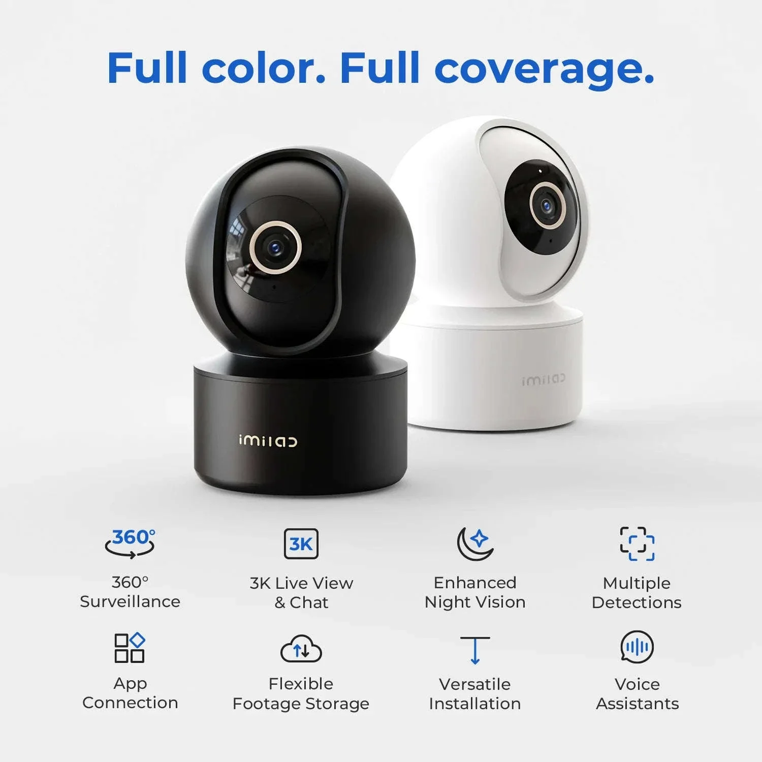 IMILAB C22 WiFi Baby Monitor with 360° PTZ and AI Tracking - Image 2