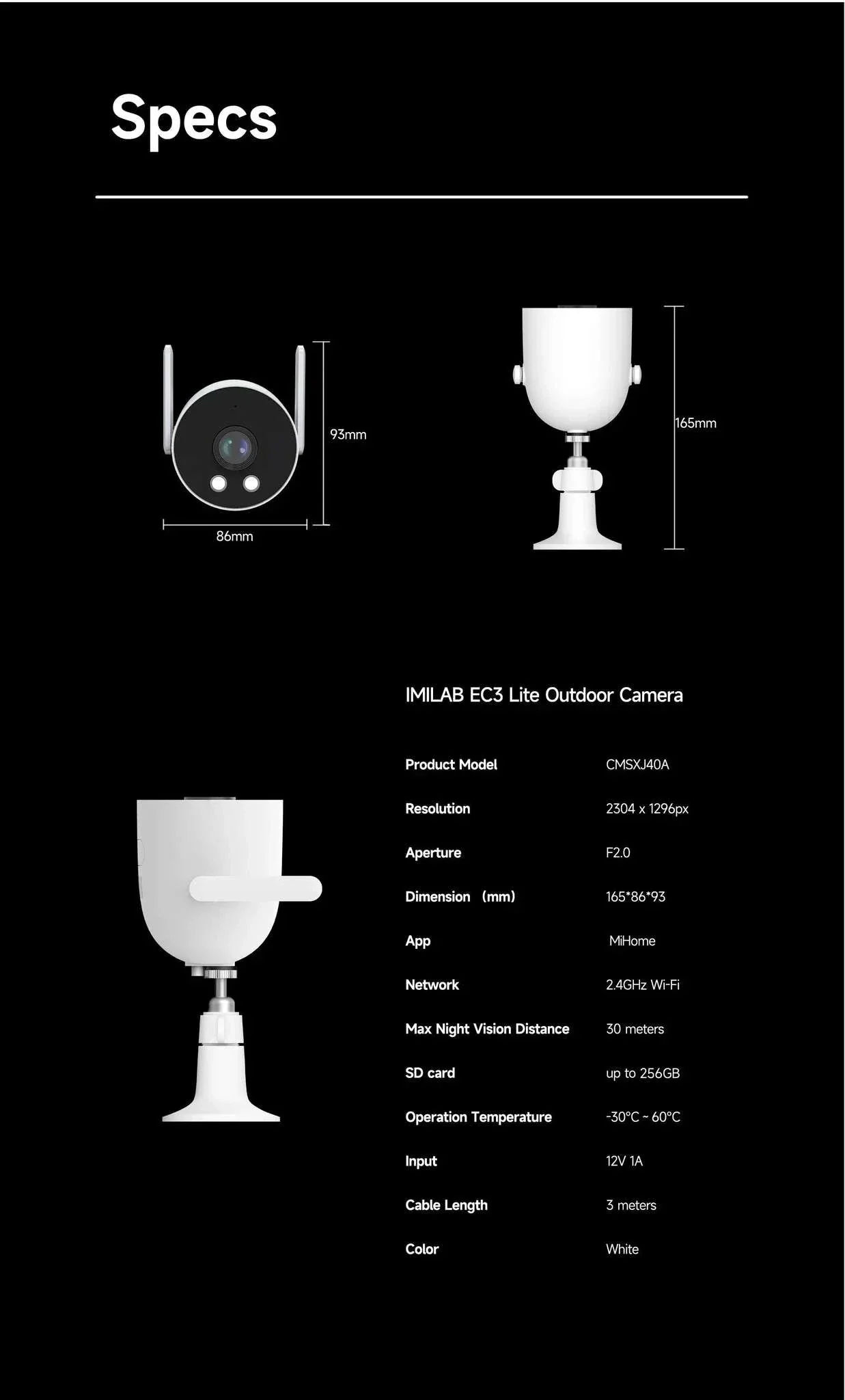 IMILAB EC3 Lite 2K Outdoor Security Camera with Siren & Night Vision - Image 18