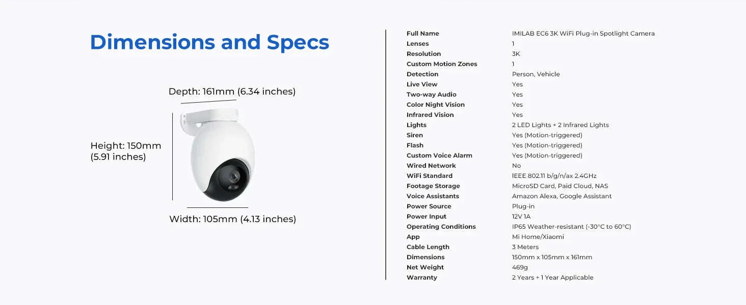 IMILAB EC6 3K Outdoor WiFi Security Camera with 360° Tracking - Image 21