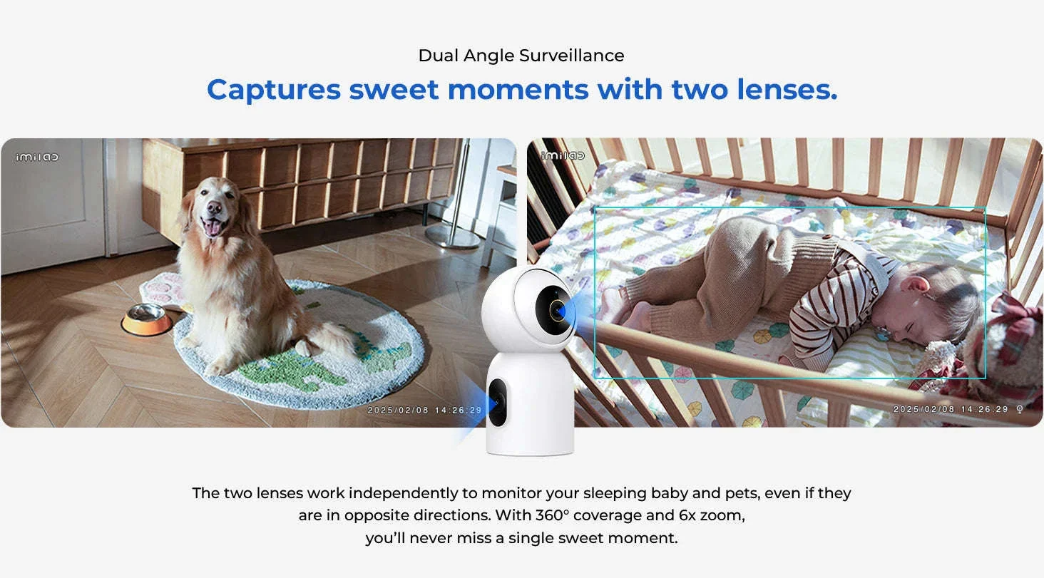 IMILAB C30 Dual 3K Indoor Security Camera with 360° Coverage - Image 13