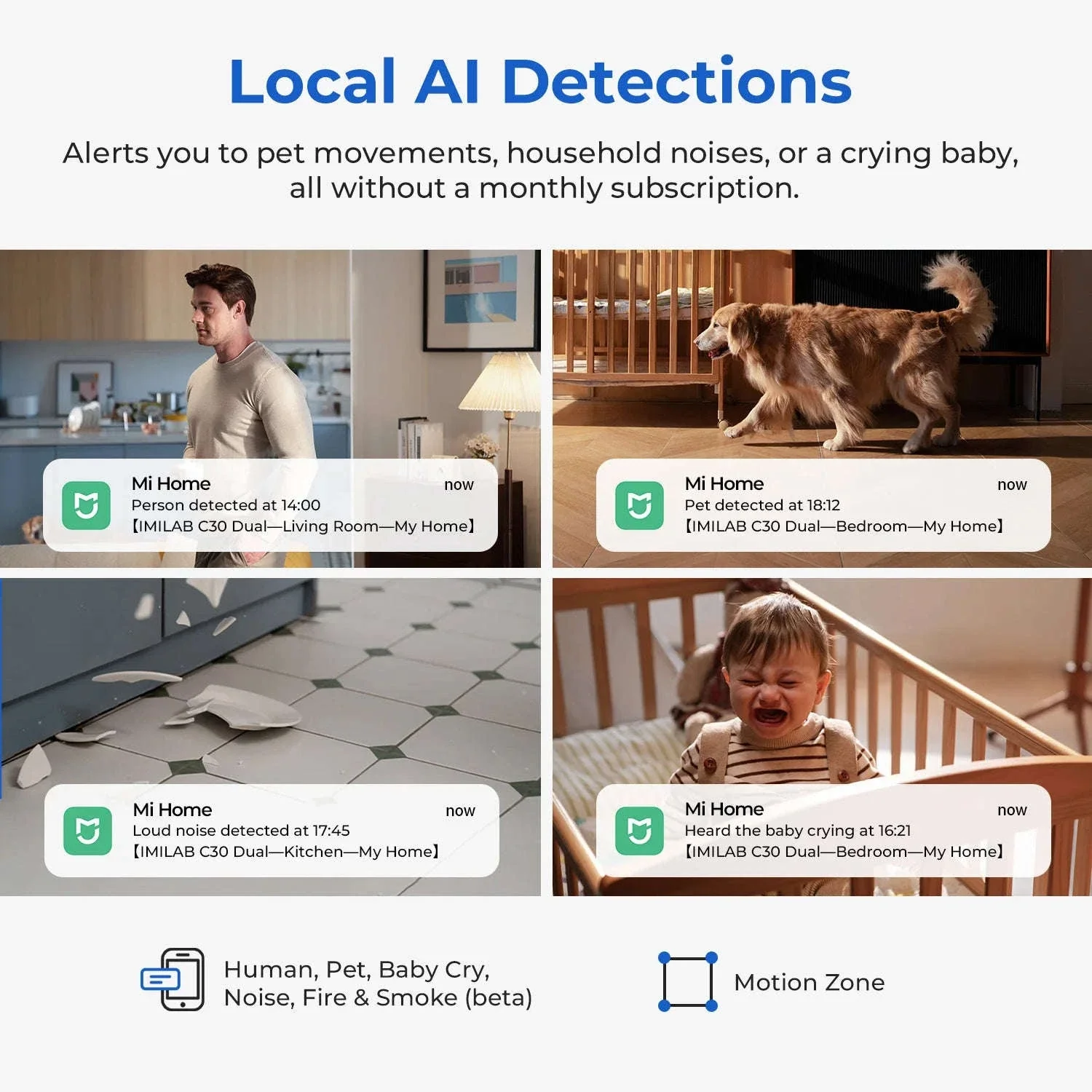 IMILAB C30 Dual 3K Indoor Security Camera with 360° Coverage - Image 4