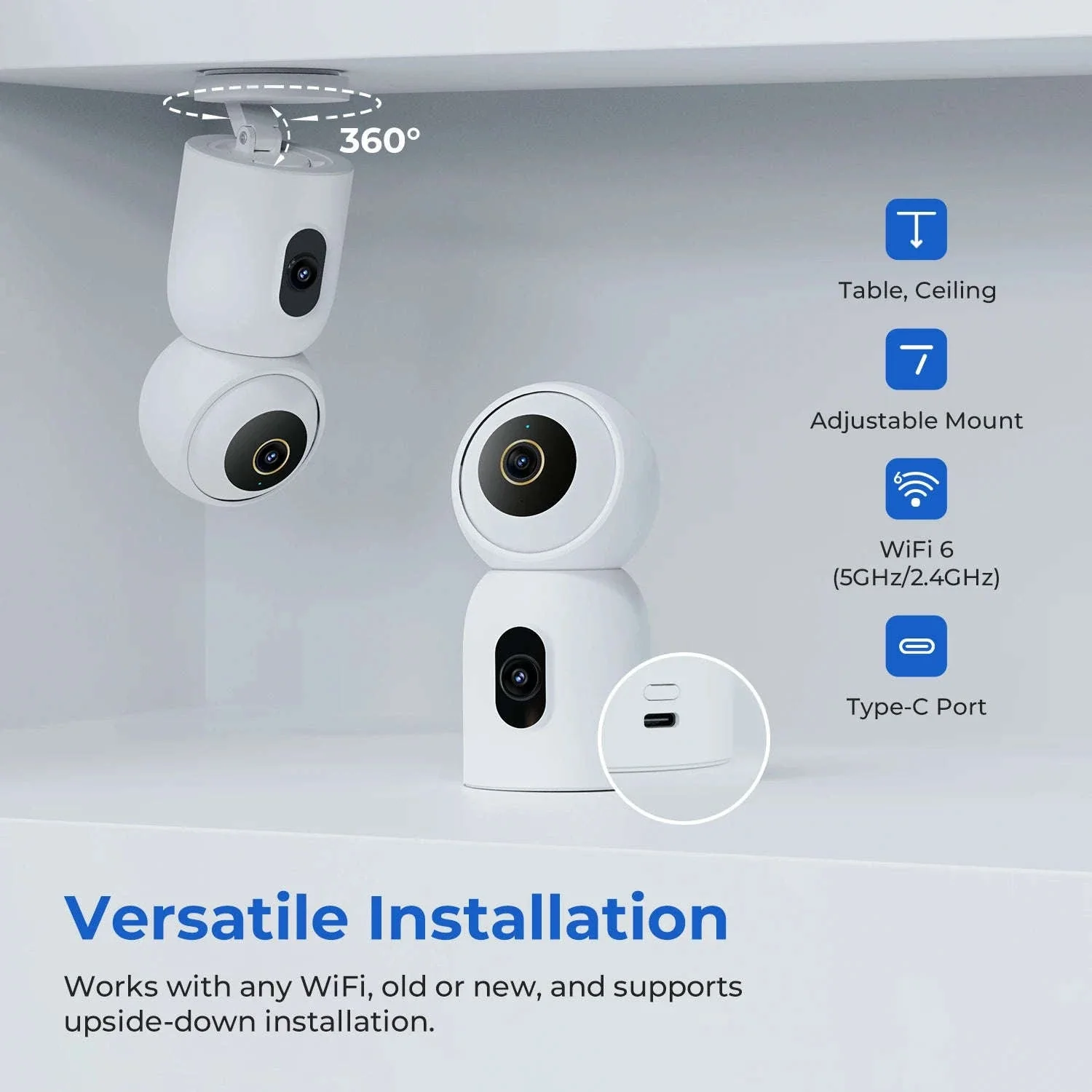 IMILAB C30 Dual 3K Indoor Security Camera with 360° Coverage - Image 5
