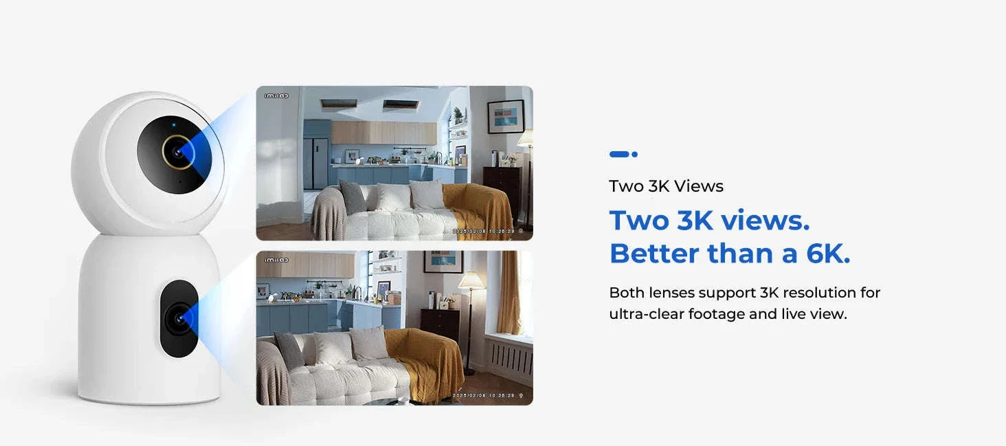 IMILAB C30 Dual 3K Indoor Security Camera with 360° Coverage - Image 9