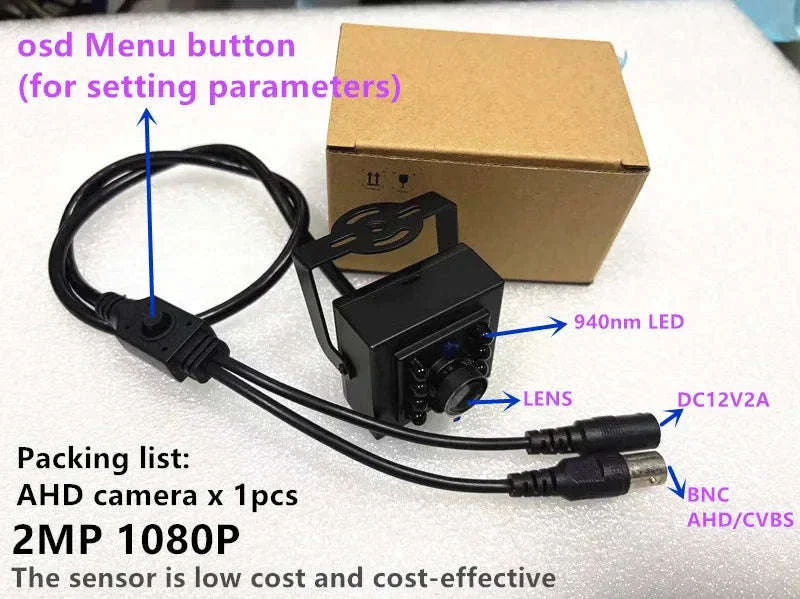 Night Vision Mini AHD Camera with IRCUT for Indoor Monitoring - Image 16