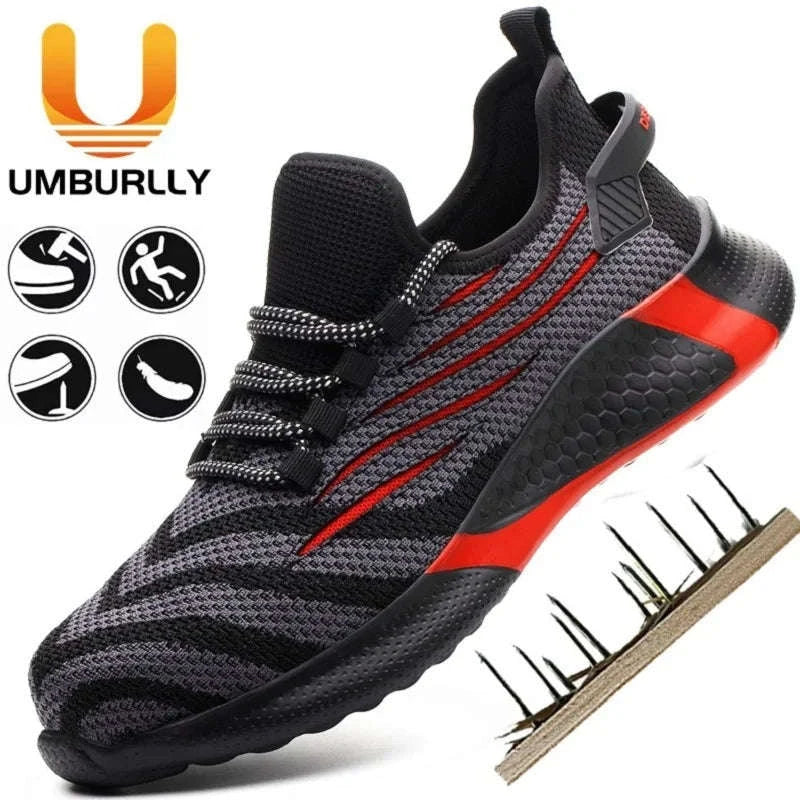 Men's Indestructible Work Safety Shoes for Daily Jobsite Protection - Image 3