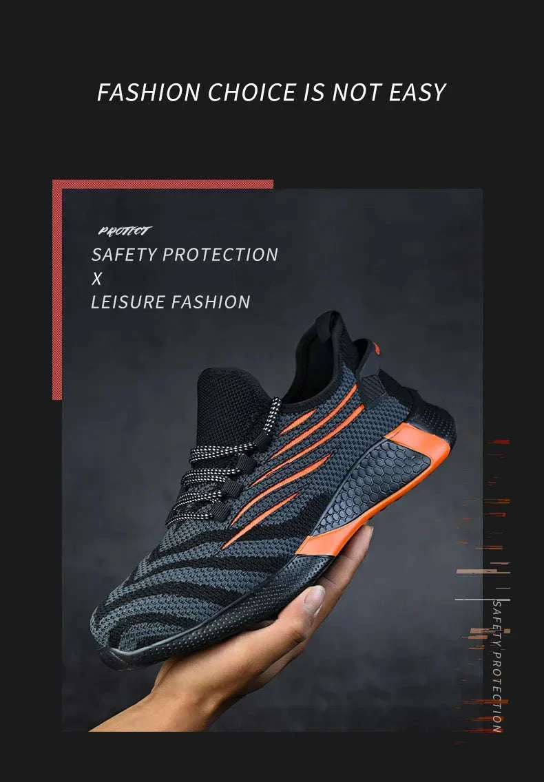 Men's Indestructible Work Safety Shoes for Daily Jobsite Protection - Image 8