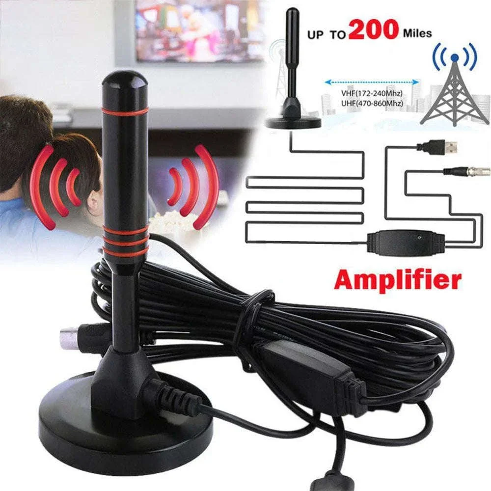 Indoor HDTV Antenna with Amplified 200 Mile Range - Image 2