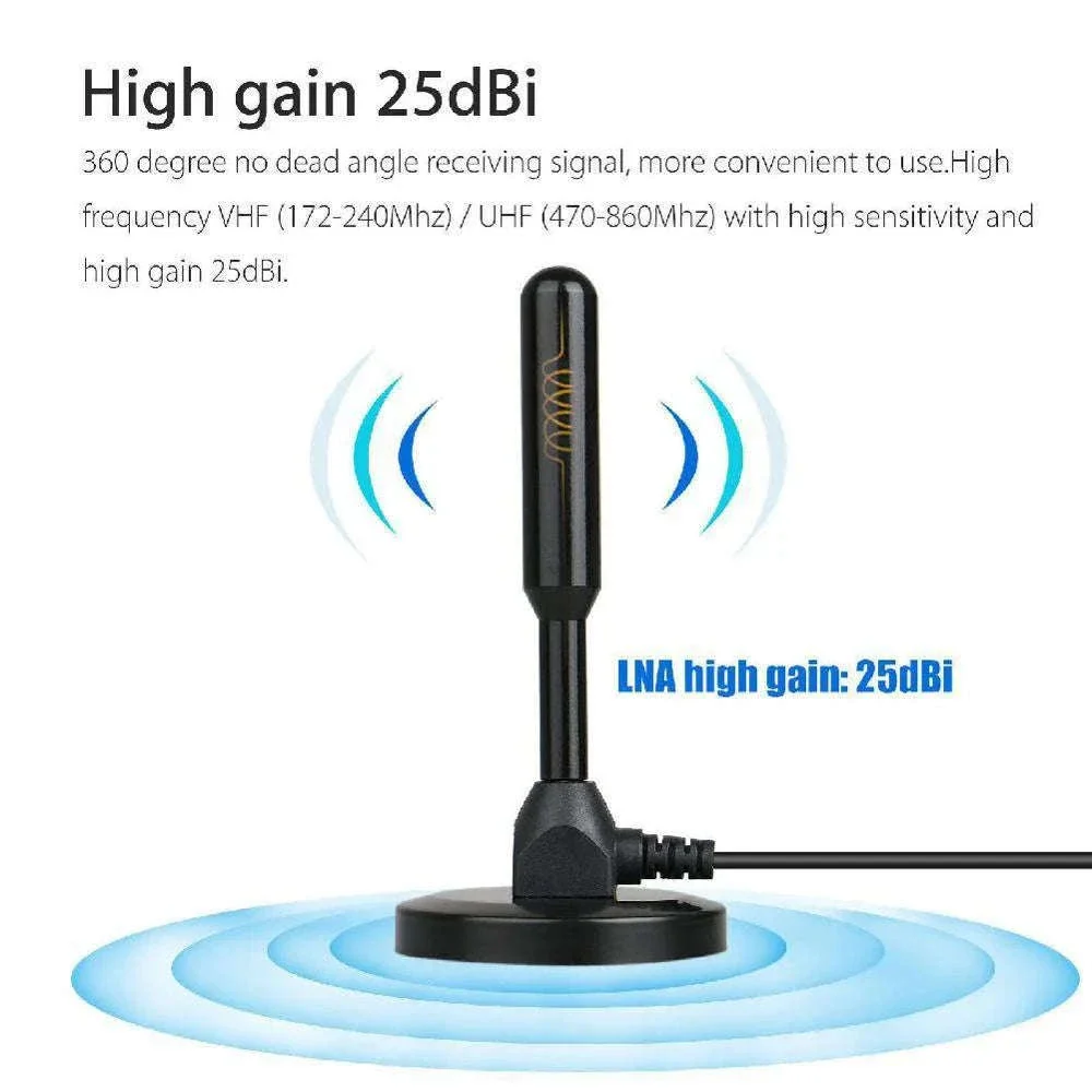 Indoor HDTV Antenna with Amplified 200 Mile Range - Image 3