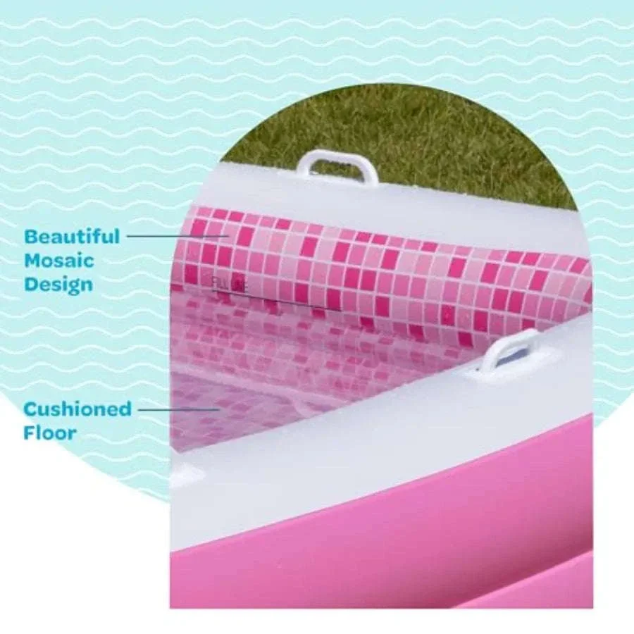 Inflatable Swimming Pool with Soft Padded Floor and Handles - Image 2