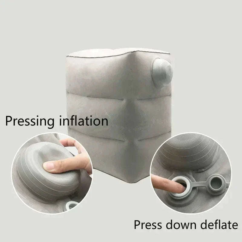 Inflatable Travel Footrest Pillow for Planes, Cars & Kids Comfort - Image 13