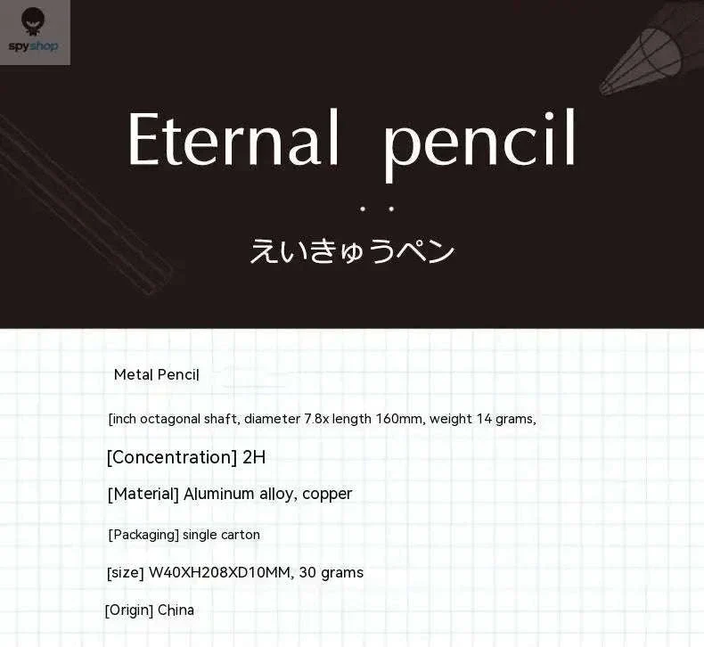 Eternal Metal Inkless Pen with Alloy Tip for Daily Writing - Image 15