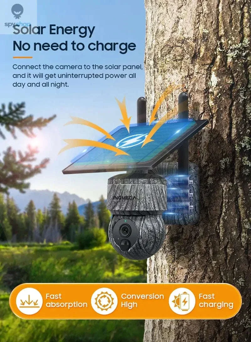 INQMEGA Solar PTZ Security Camera 5MP Wireless Night Vision - Image 12